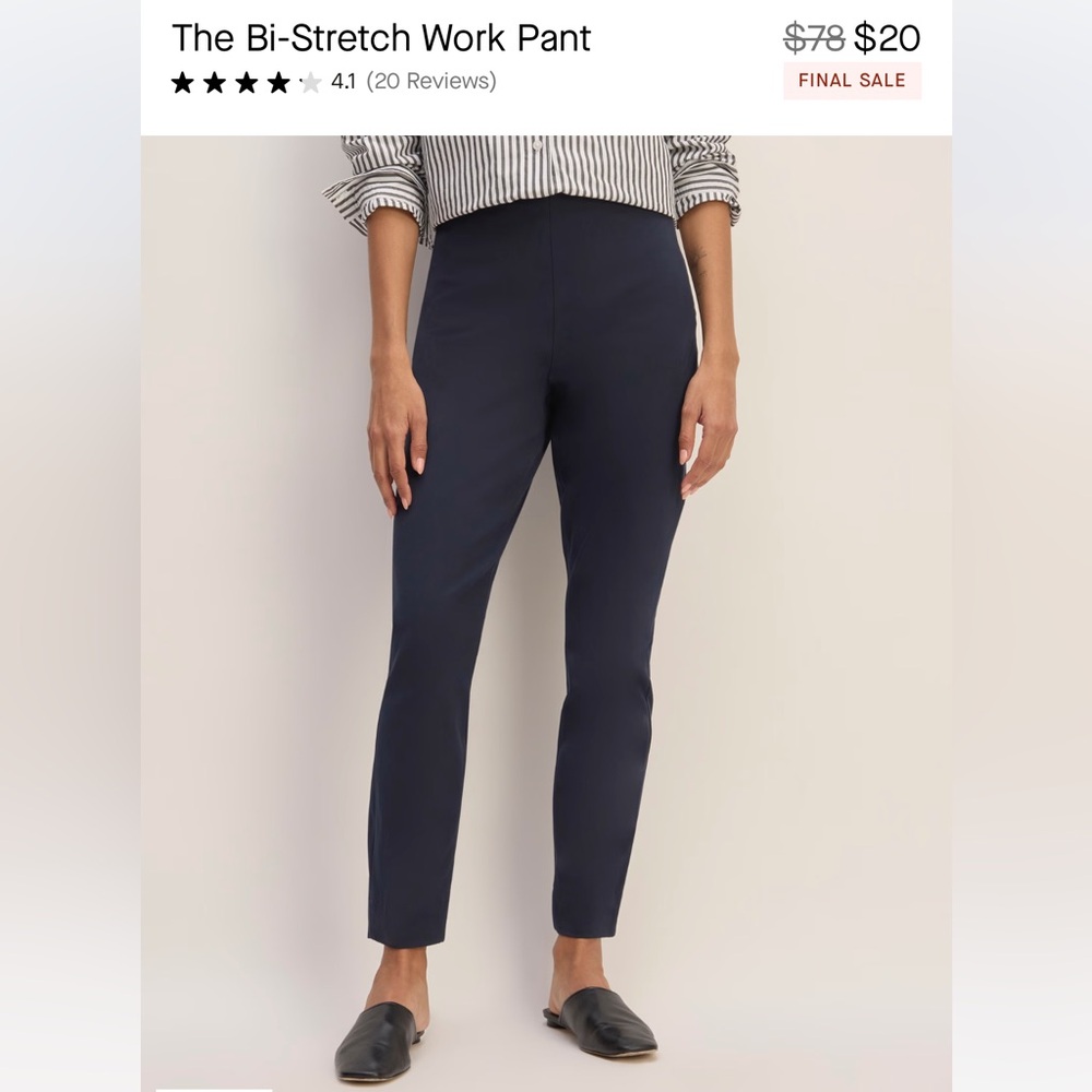 Everlane Bi Stretch Work Pant